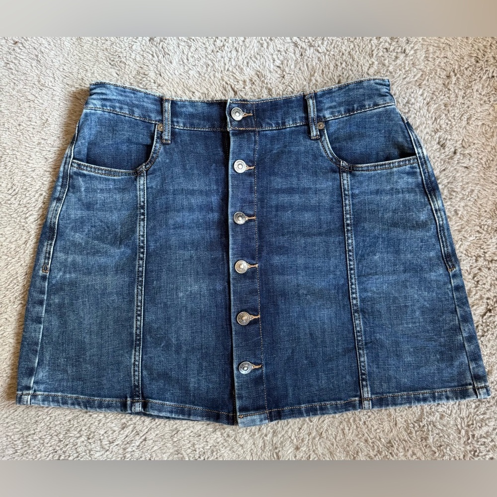 Aerie NWT Denim Mini Skirt, Size L